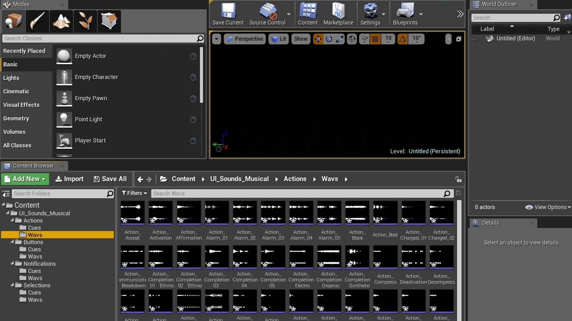 UI SOUNDS MUSICAL in Sound Effects UE Marketplace